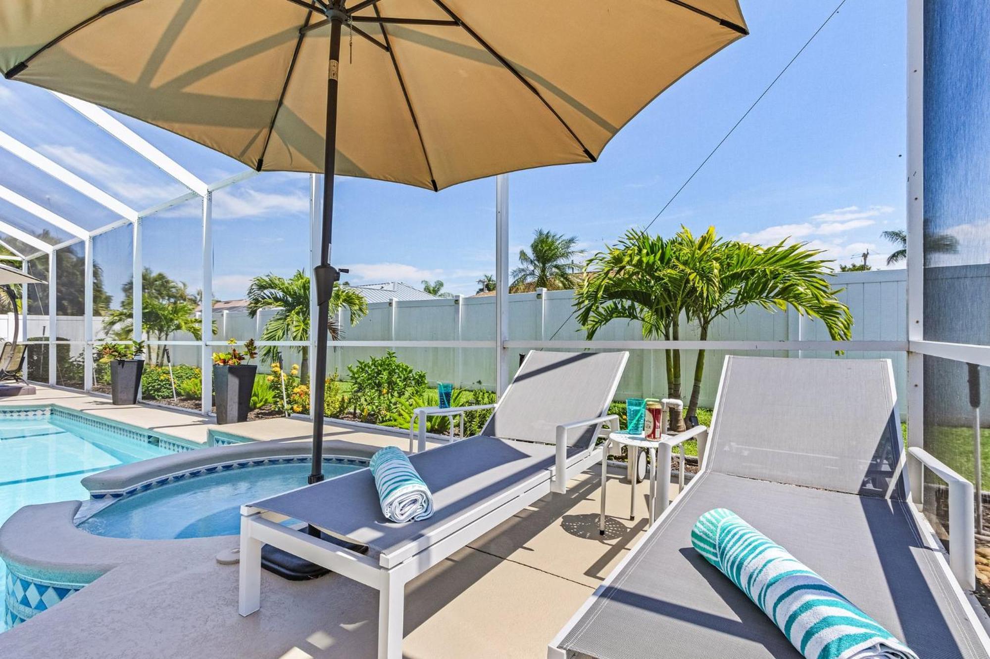 Villa-Haze, Lots Of Privacy, Solar & Electric Heated Pool And Spa Cape Coral Exterior foto